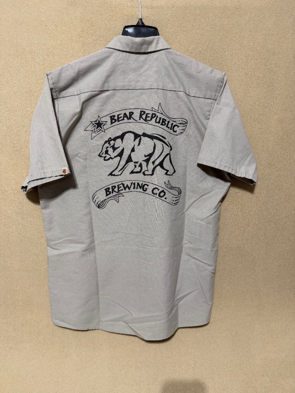 Bear Republic Brewing Racer 5 IPA Red Kap Work Shirt Men's L Gray